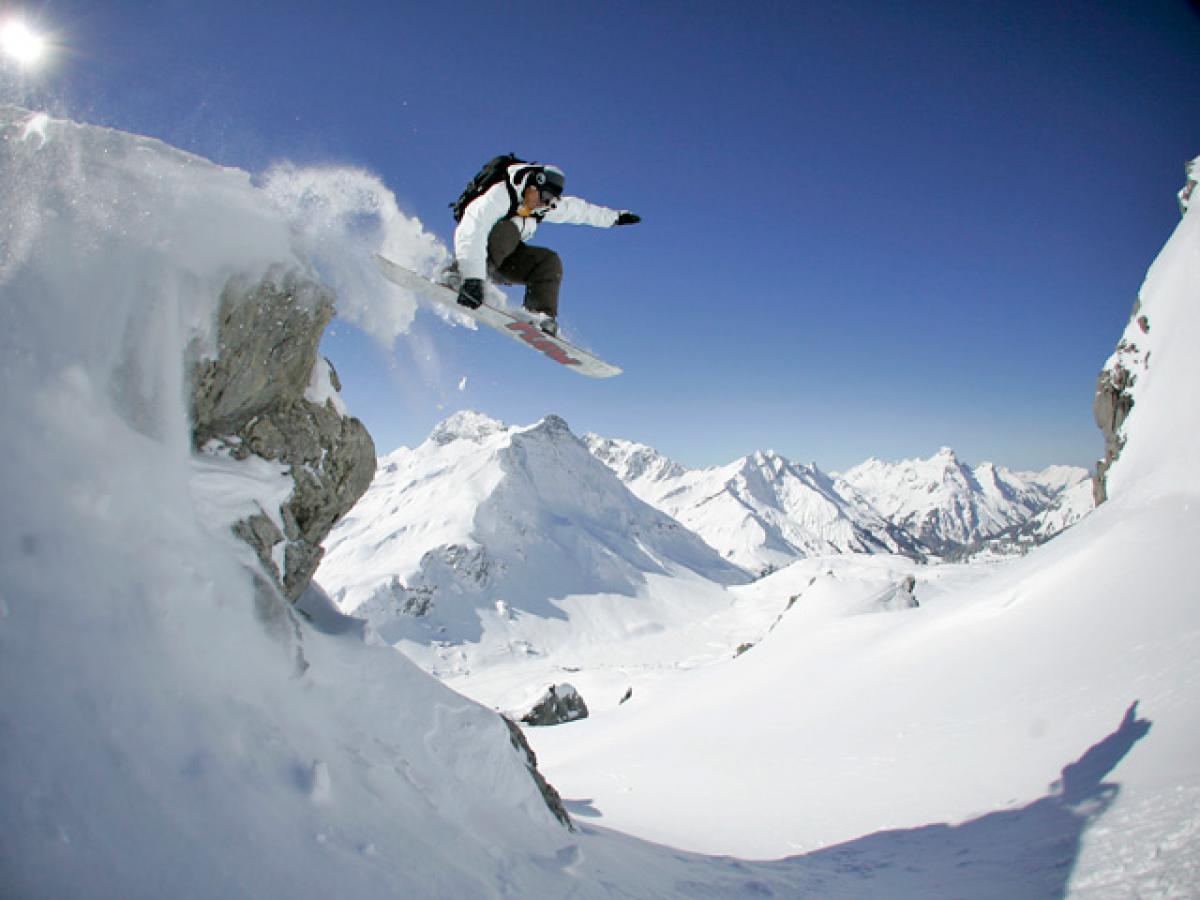 Snowboarden abseits der Pisten